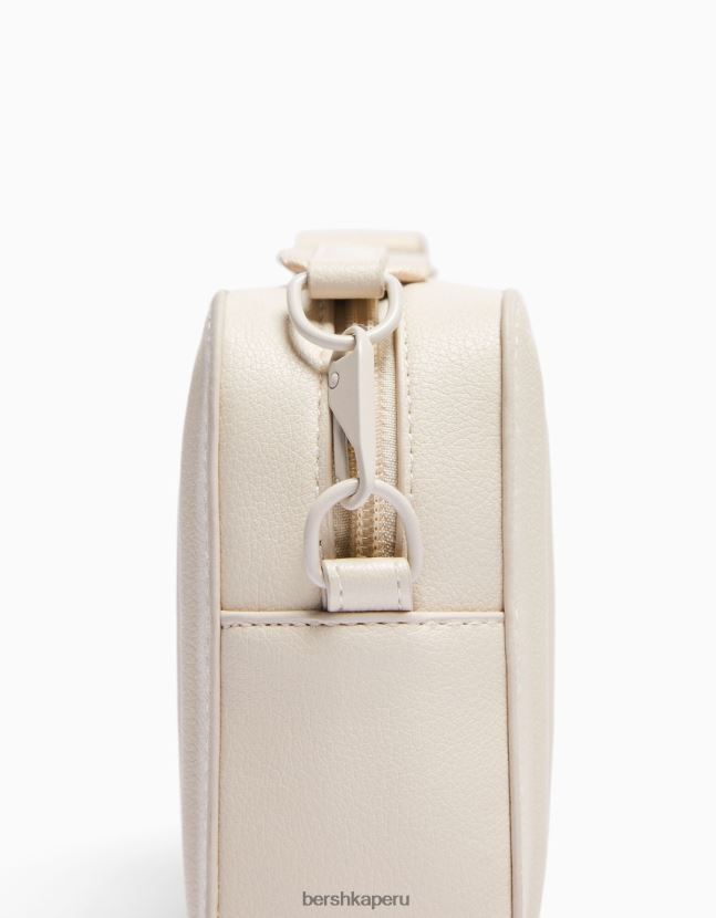 crema Bershka hombres bolsa de mensajero de piel sintética 806J6B3595