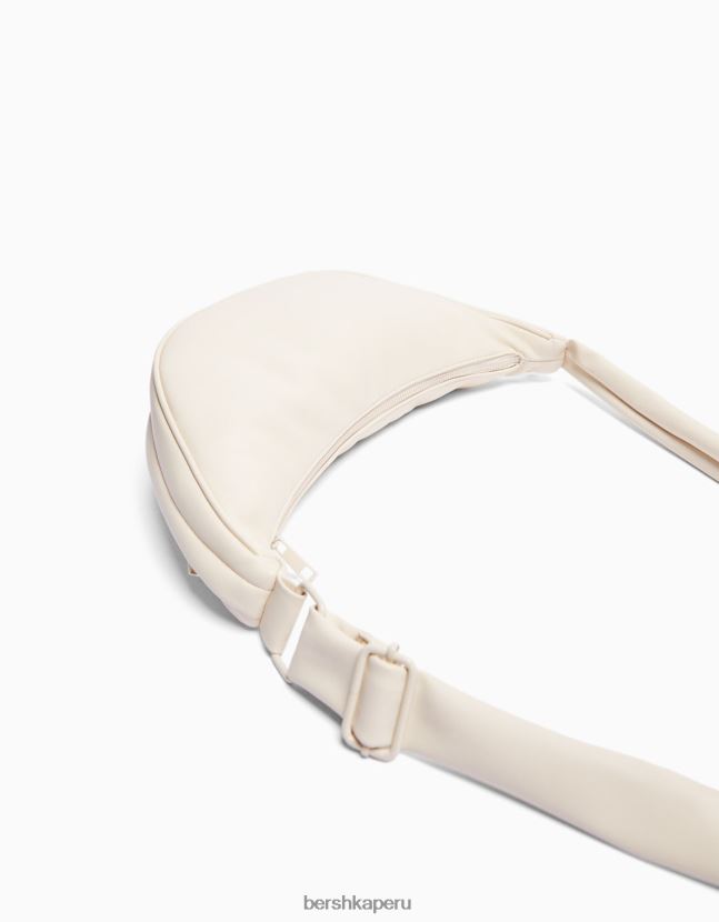crema Bershka hombres bolso de piel sintética con correa ajustable 806J6B3594