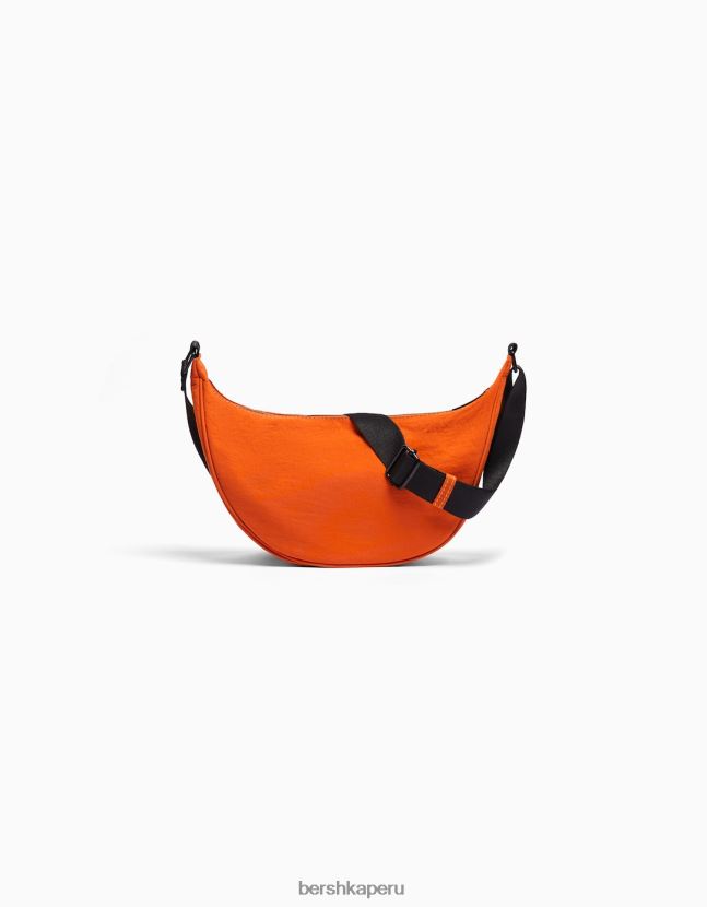 naranja Bershka hombres bolso de mezcla de nailon con correa ajustable 806J6B3600