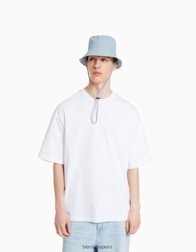 azul Bershka hombres sombrero de lluvia de nailon con correas 806J6B3613