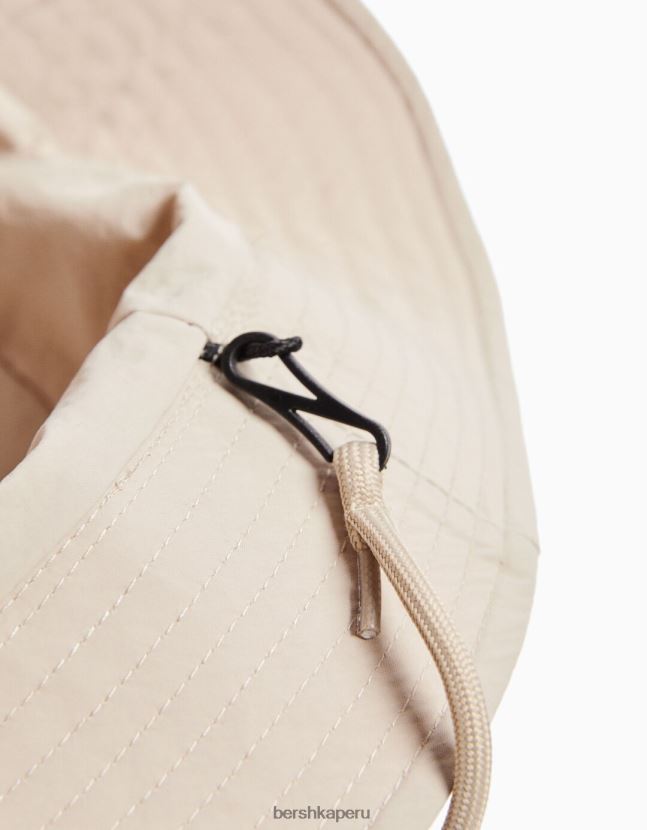 blanco Bershka hombres sombrero de lluvia de nailon con correas 806J6B3611