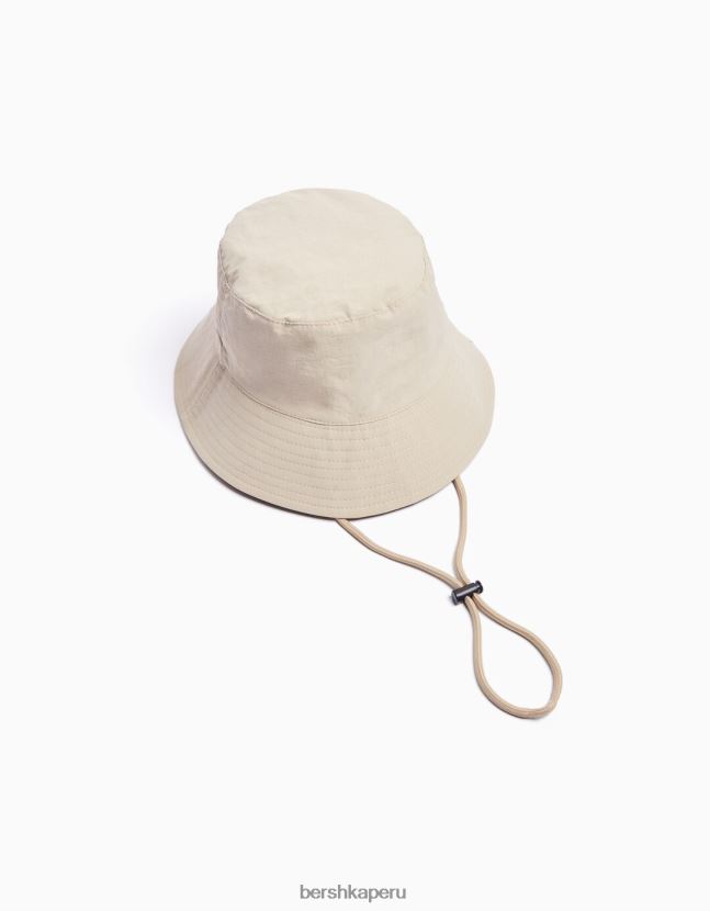 blanco Bershka hombres sombrero de lluvia de nailon con correas 806J6B3611