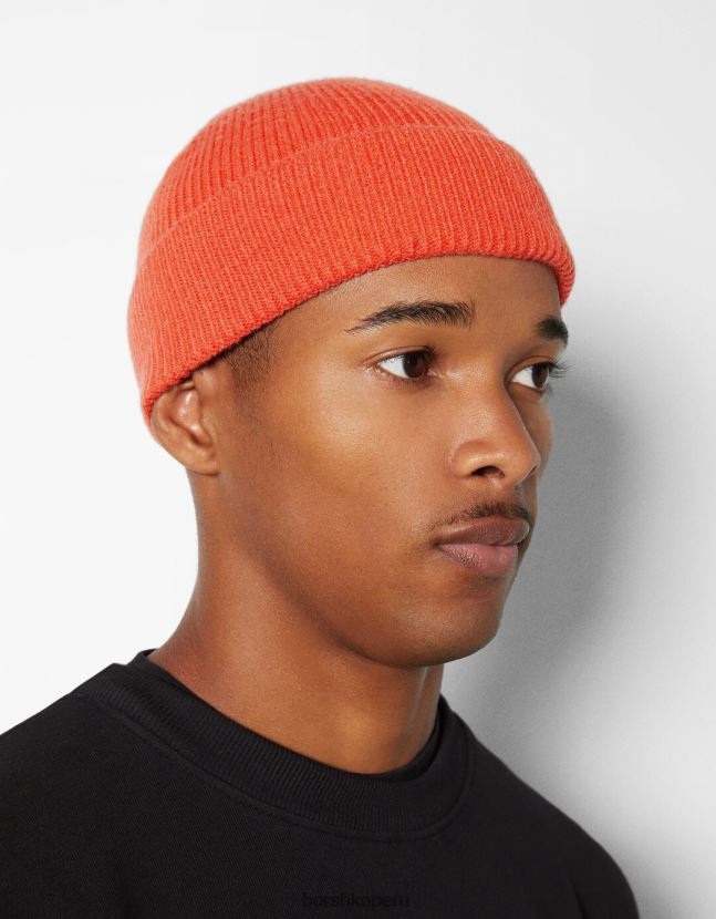 naranja Bershka hombres gorro corto 806J6B3620
