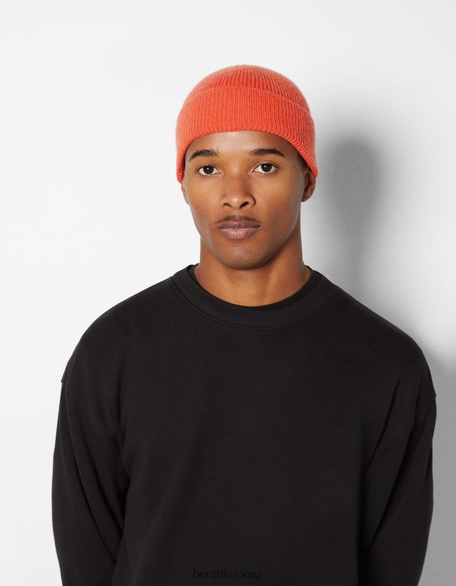 naranja Bershka hombres gorro corto 806J6B3620