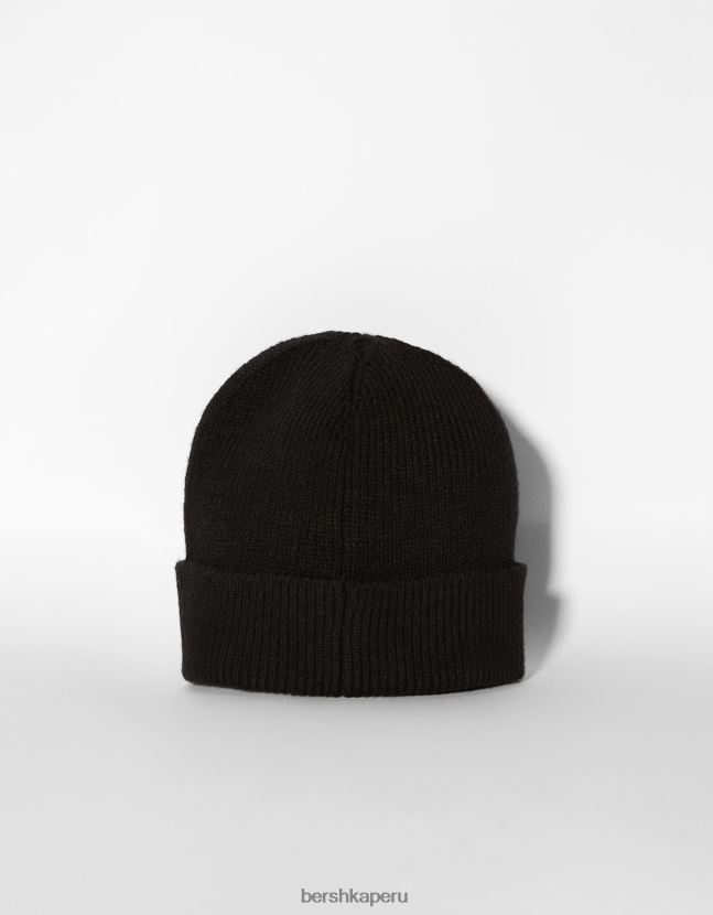 negro Bershka hombres gorro corto 806J6B3623