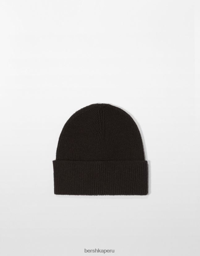 negro Bershka hombres gorro corto 806J6B3623