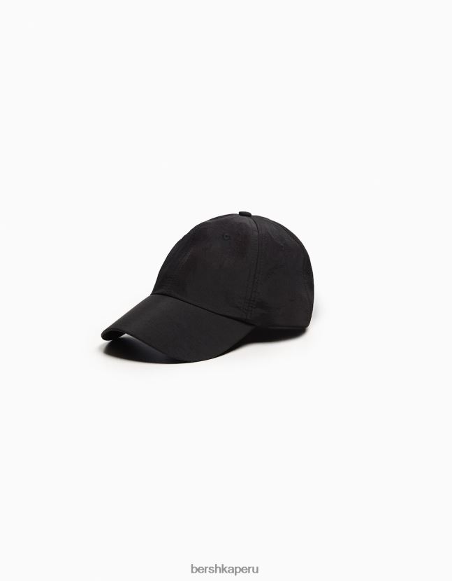 negro Bershka hombres gorro de nailon técnico 806J6B3615