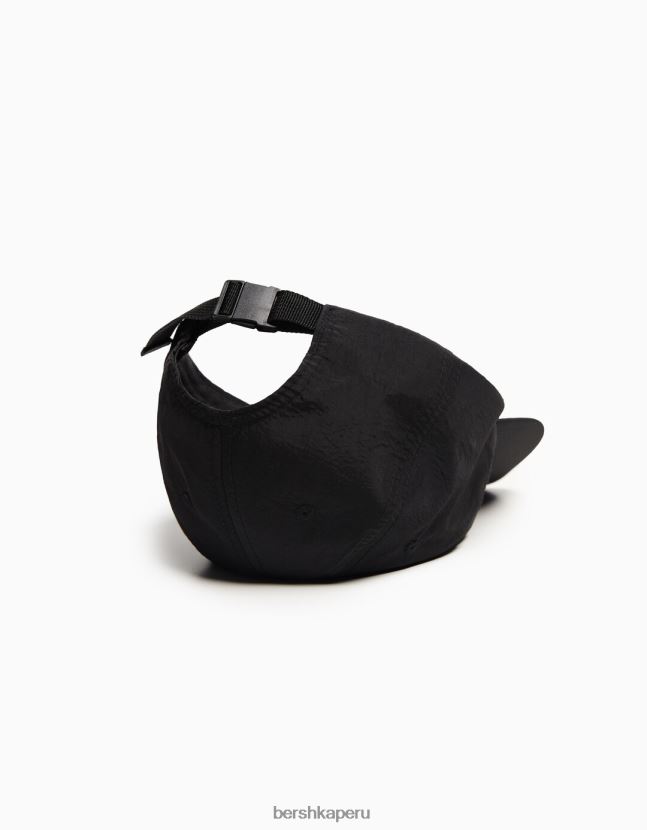 negro Bershka hombres gorro de nailon técnico 806J6B3615