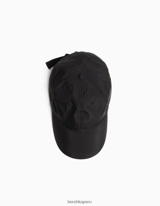 negro Bershka hombres gorro de nailon técnico 806J6B3615