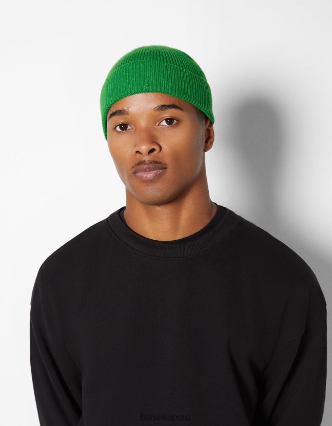 verde Bershka hombres gorro corto 806J6B3622