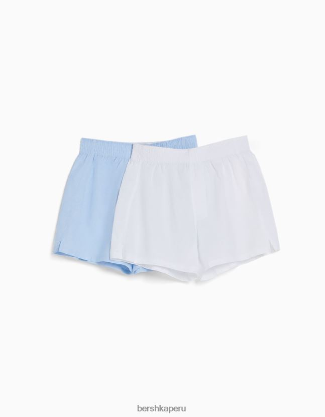 azul Bershka hombres conjunto de 2 boxeadores 806J6B3437