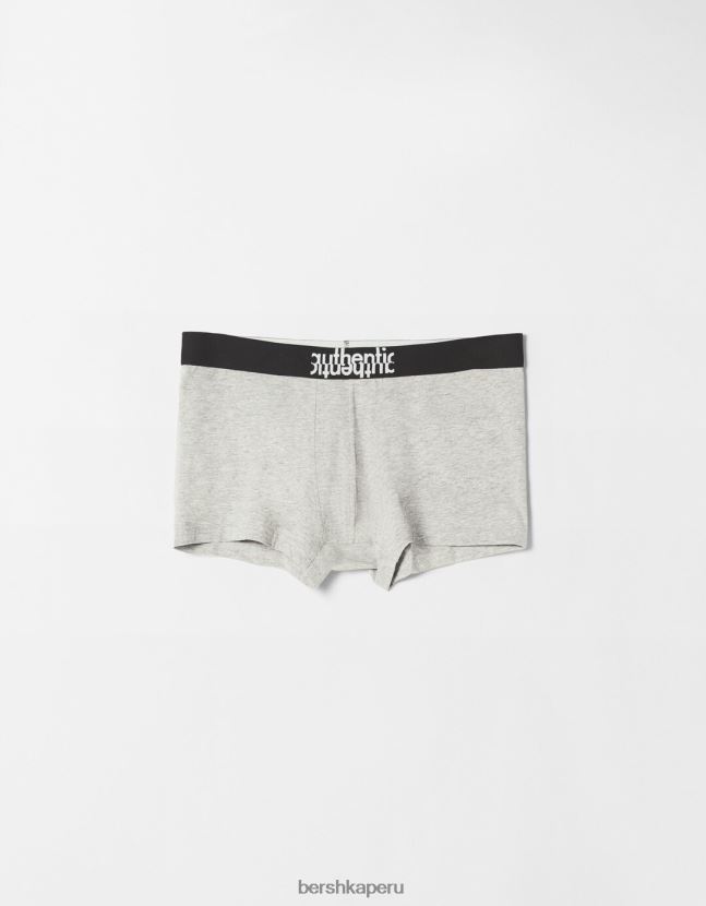 negro Bershka hombres set de 3 calzoncillos con letras 806J6B3430