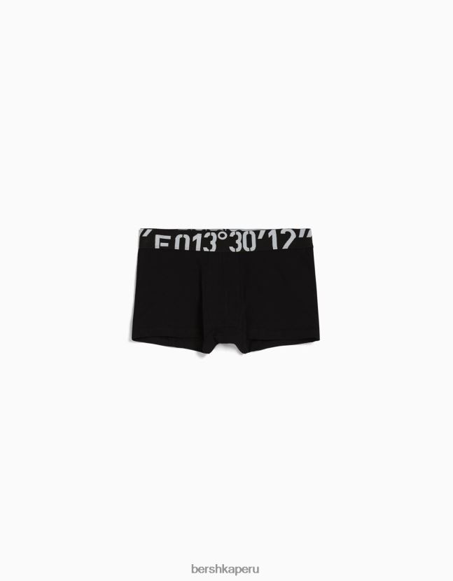 negro Bershka hombres set de 3 calzoncillos de un solo color 806J6B3428