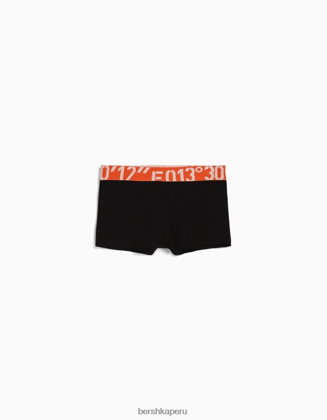 negro Bershka hombres set de 3 calzoncillos de un solo color 806J6B3428