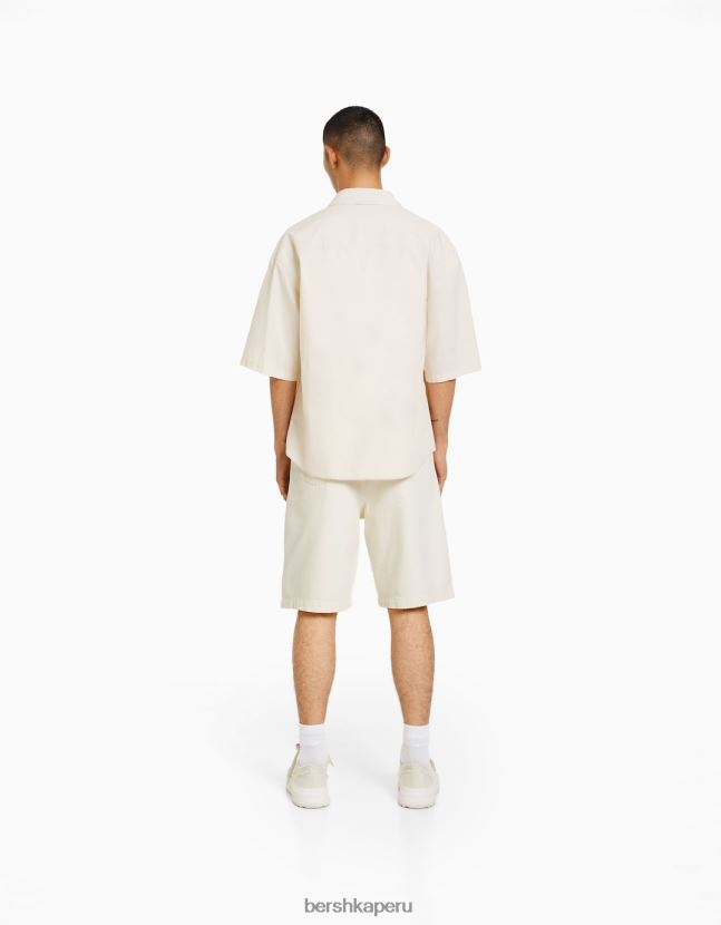 arena Bershka hombres bermudas de carpintero de algodón 806J6B3294