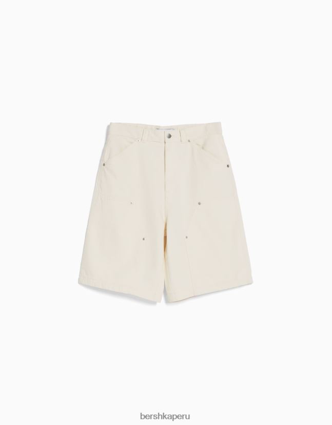 arena Bershka hombres bermudas de carpintero de algodón 806J6B3294
