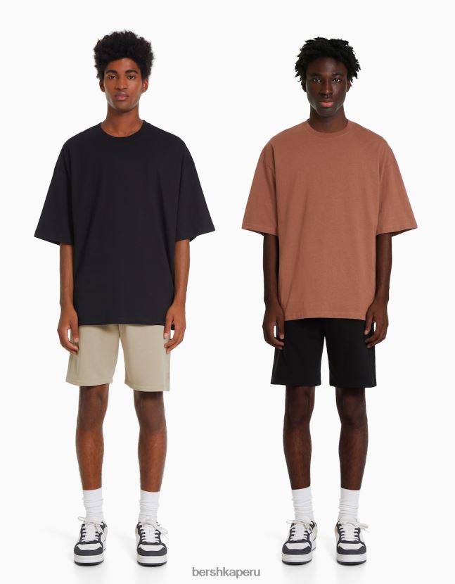 multicolor Bershka hombres pack de 2 bermudas peluche 806J6B3377