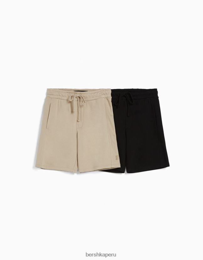 multicolor Bershka hombres pack de 2 bermudas peluche 806J6B3377