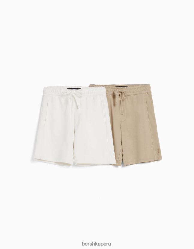 multicolor Bershka hombres pack de 2 bermudas peluche 806J6B3378