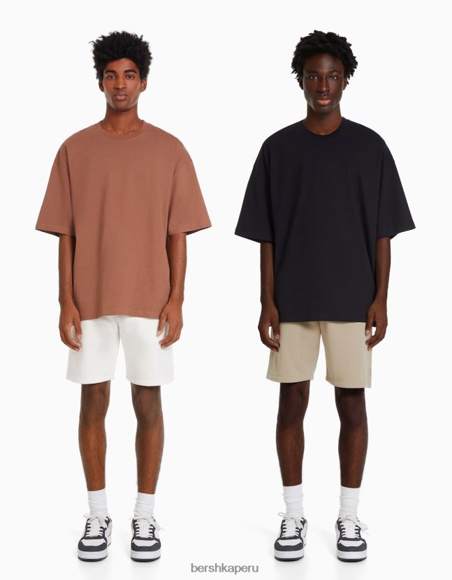 multicolor Bershka hombres pack de 2 bermudas peluche 806J6B3379