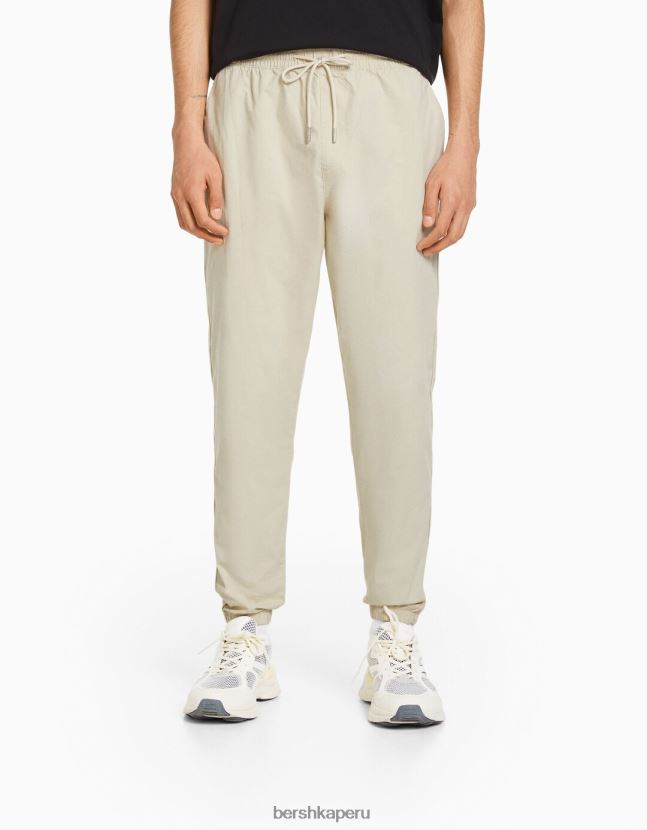 arena Bershka hombres pantalones de chándal de algodón 806J6B3259