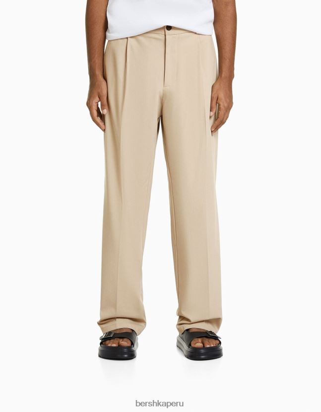 arena Bershka hombres pantalones de vestir anchos estilo jogger 806J6B3023