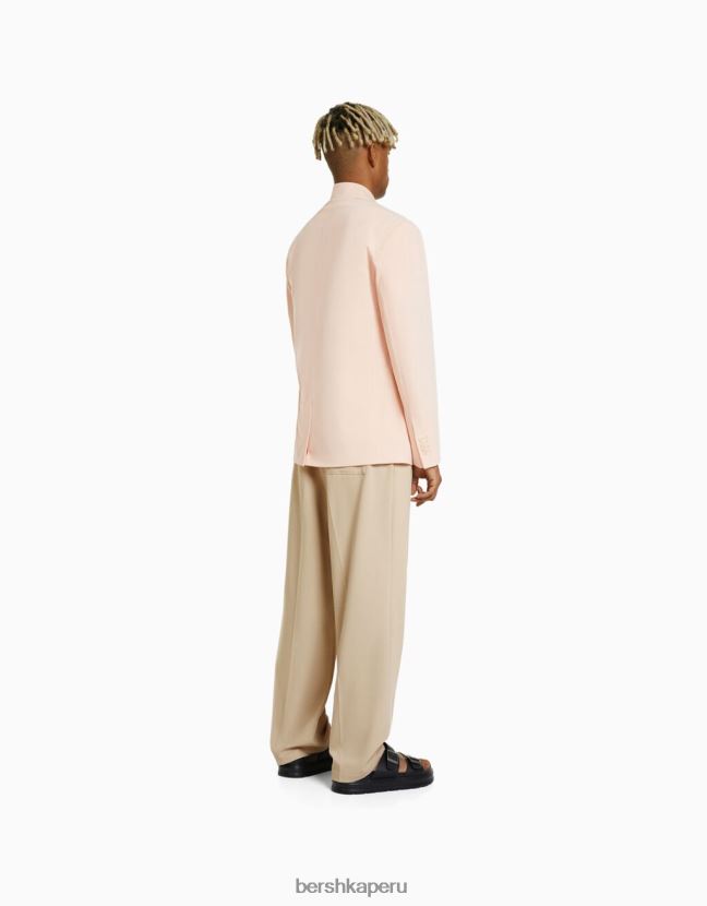 arena Bershka hombres pantalones de vestir anchos estilo jogger 806J6B3027