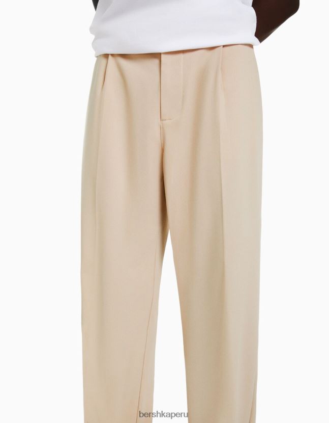 arena Bershka hombres pantalones de vestir anchos estilo jogger 806J6B3266