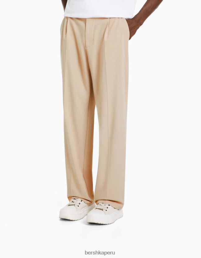 arena Bershka hombres pantalones de vestir anchos estilo jogger 806J6B3266