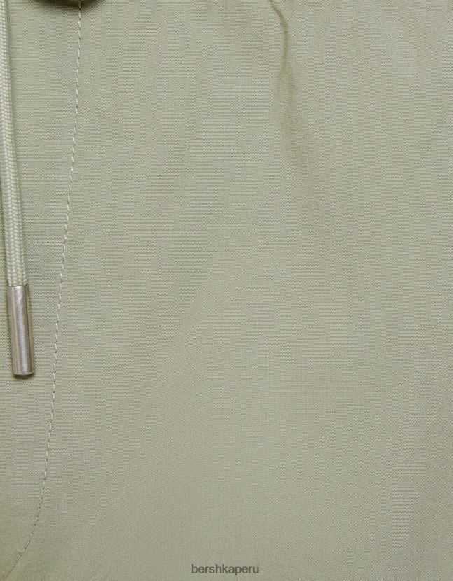 caqui Bershka hombres pantalones de chándal de algodón 806J6B3260