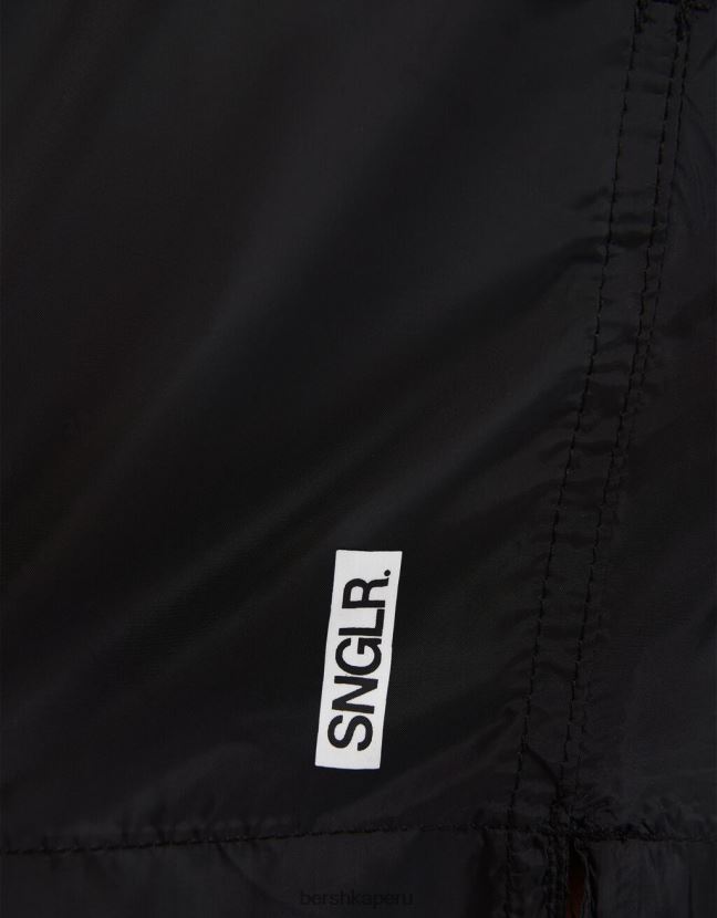 negro Bershka hombres shorts de baño básicos 806J6B3382