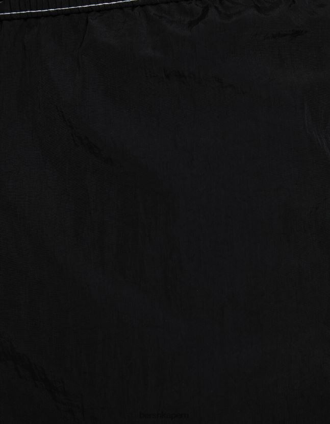 negro Bershka hombres shorts de baño con hilo en contraste 806J6B3395