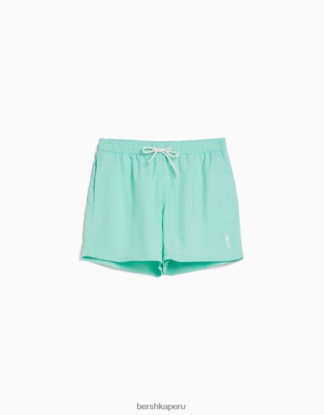 turquesa Bershka hombres shorts de baño básicos 806J6B3381