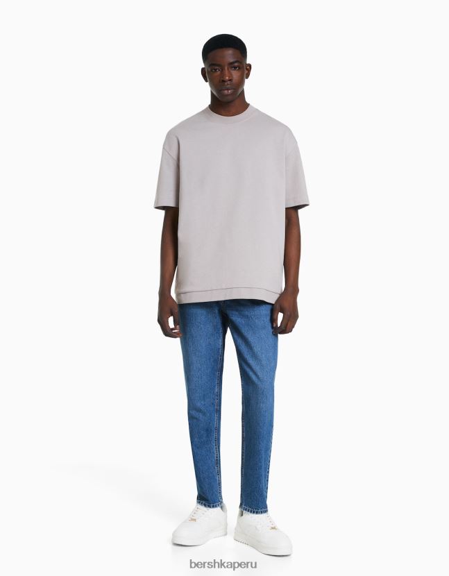 azul Bershka hombres vaqueros vintage rectos 806J6B3141