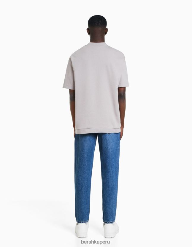 azul Bershka hombres vaqueros vintage rectos 806J6B3141