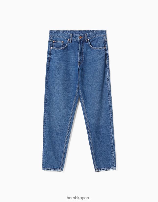 azul Bershka hombres vaqueros vintage rectos 806J6B3141