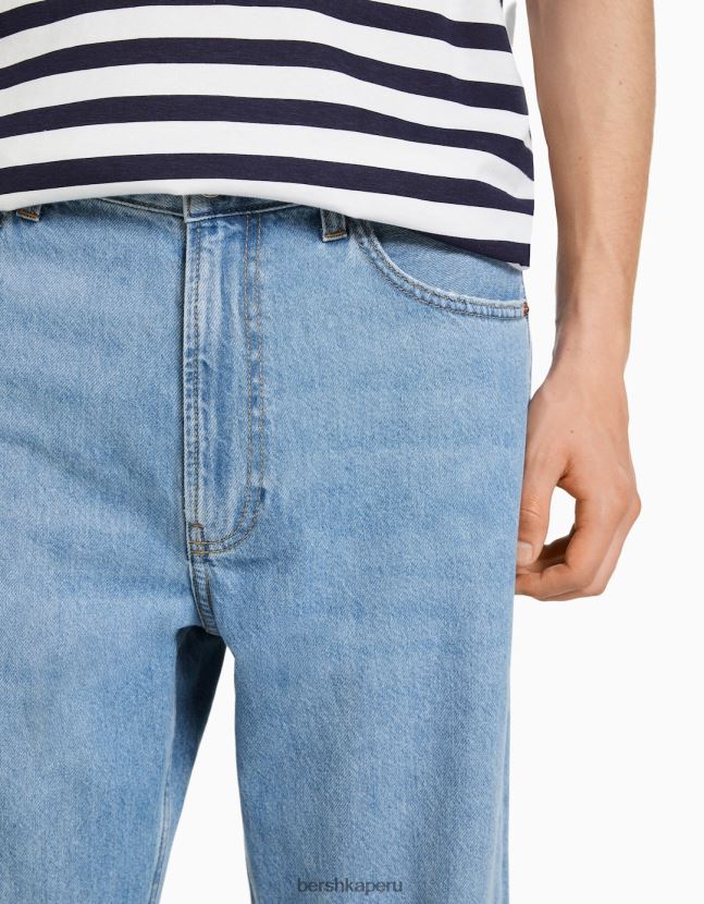 azul claro Bershka hombres vaqueros anchos de los 90 806J6B3133