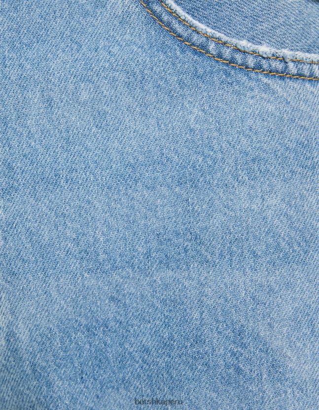 azul claro Bershka hombres vaqueros anchos de los 90 806J6B3133