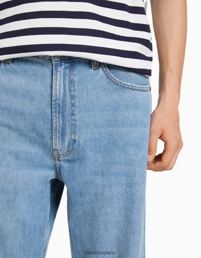 azul claro Bershka hombres vaqueros anchos de los 90 806J6B3135