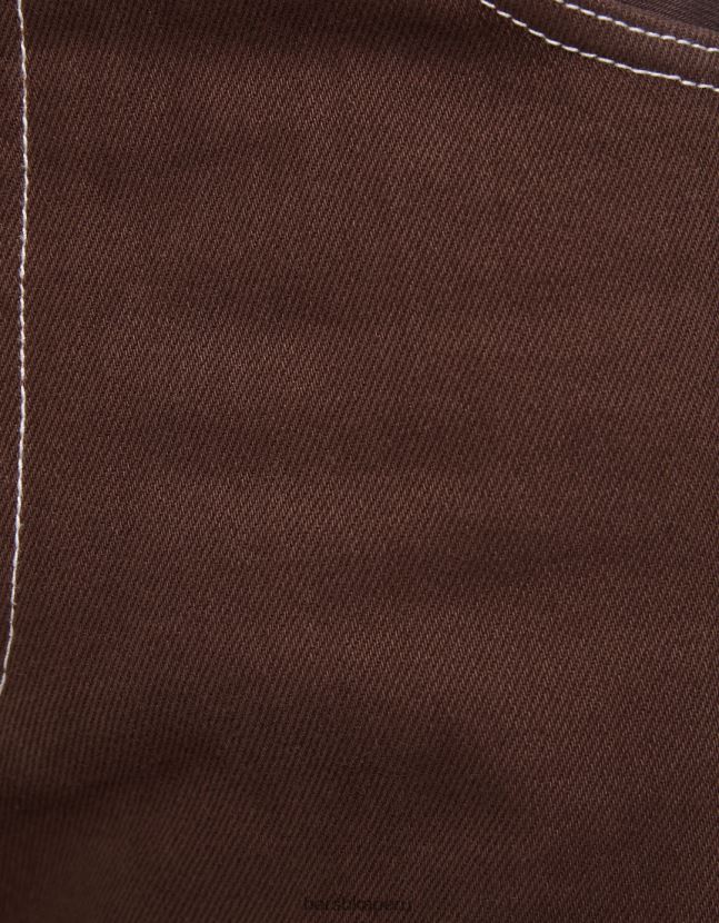 marrón Bershka hombres vaqueros anchos de los 90 806J6B3134