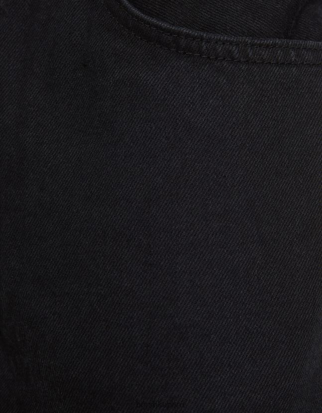 negro Bershka hombres vaqueros vintage rectos 806J6B3127