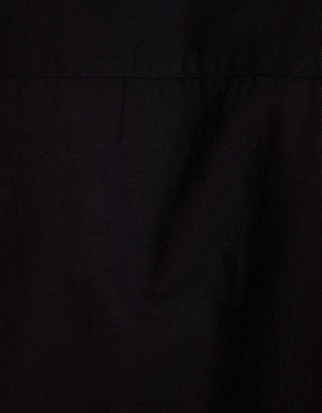 exclusivo Bershka hombres camisa de mezcla de lino de manga larga 806J6B2894