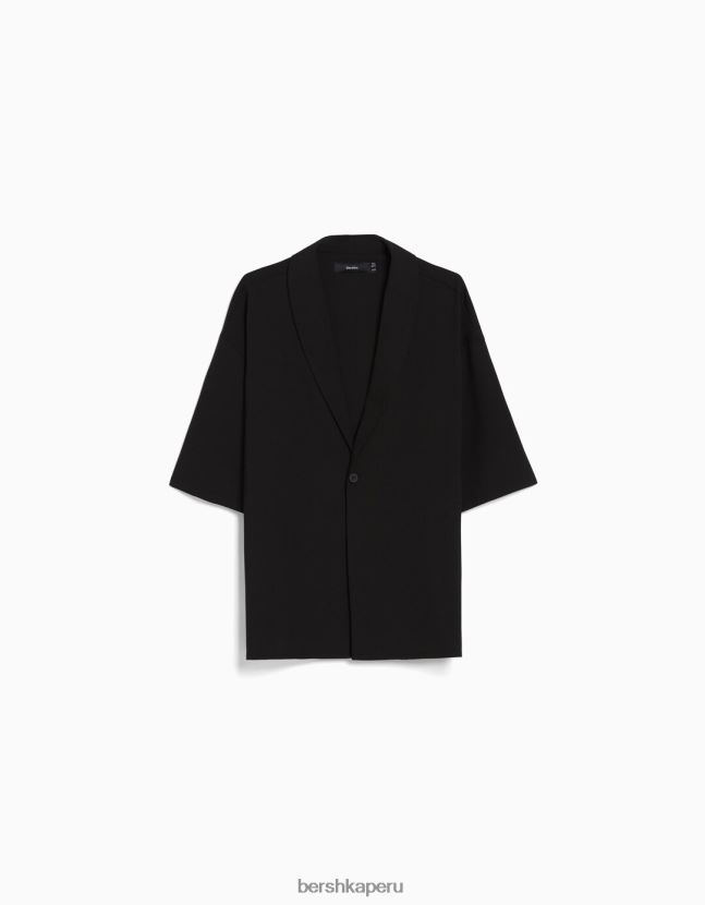 otro Bershka hombres camisa de manga corta con cuello 806J6B2921
