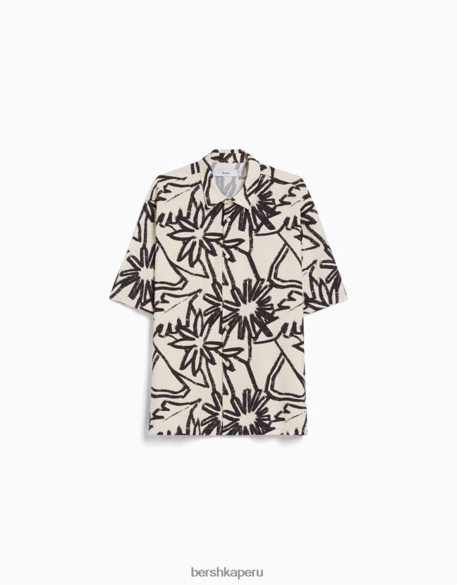 otro Bershka hombres camisa de manga corta con estampado rústico 806J6B2892