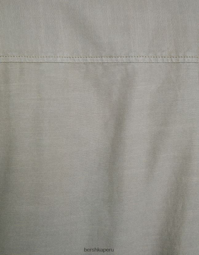 otro Bershka hombres camisa rústica holgada de manga corta 806J6B2944
