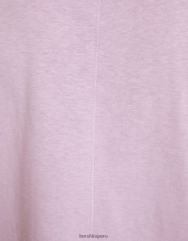 Violeta Bershka hombres camiseta oversize de manga corta 806J6B2661