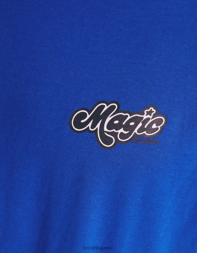 azul Bershka hombres camiseta sin mangas estilo constructor 806J6B2782