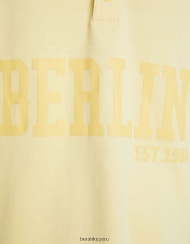 cal Bershka hombres polo interlock con estampado de berlín 806J6B2802