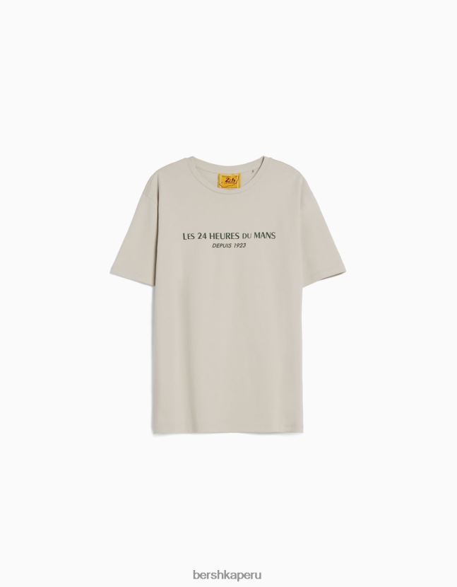 camello Bershka hombres Camiseta de manga corta 24h le regular fit 806J6B2817