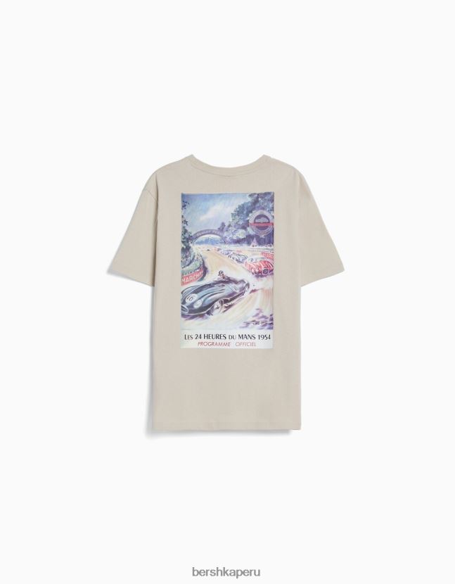 camello Bershka hombres Camiseta de manga corta 24h le regular fit 806J6B2817